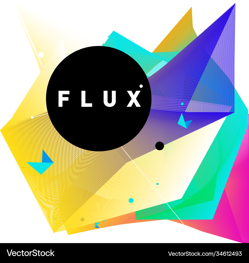3d colorful wave background dynamic flux effect 3d colorful wave background dynamic flux effect Vector Image