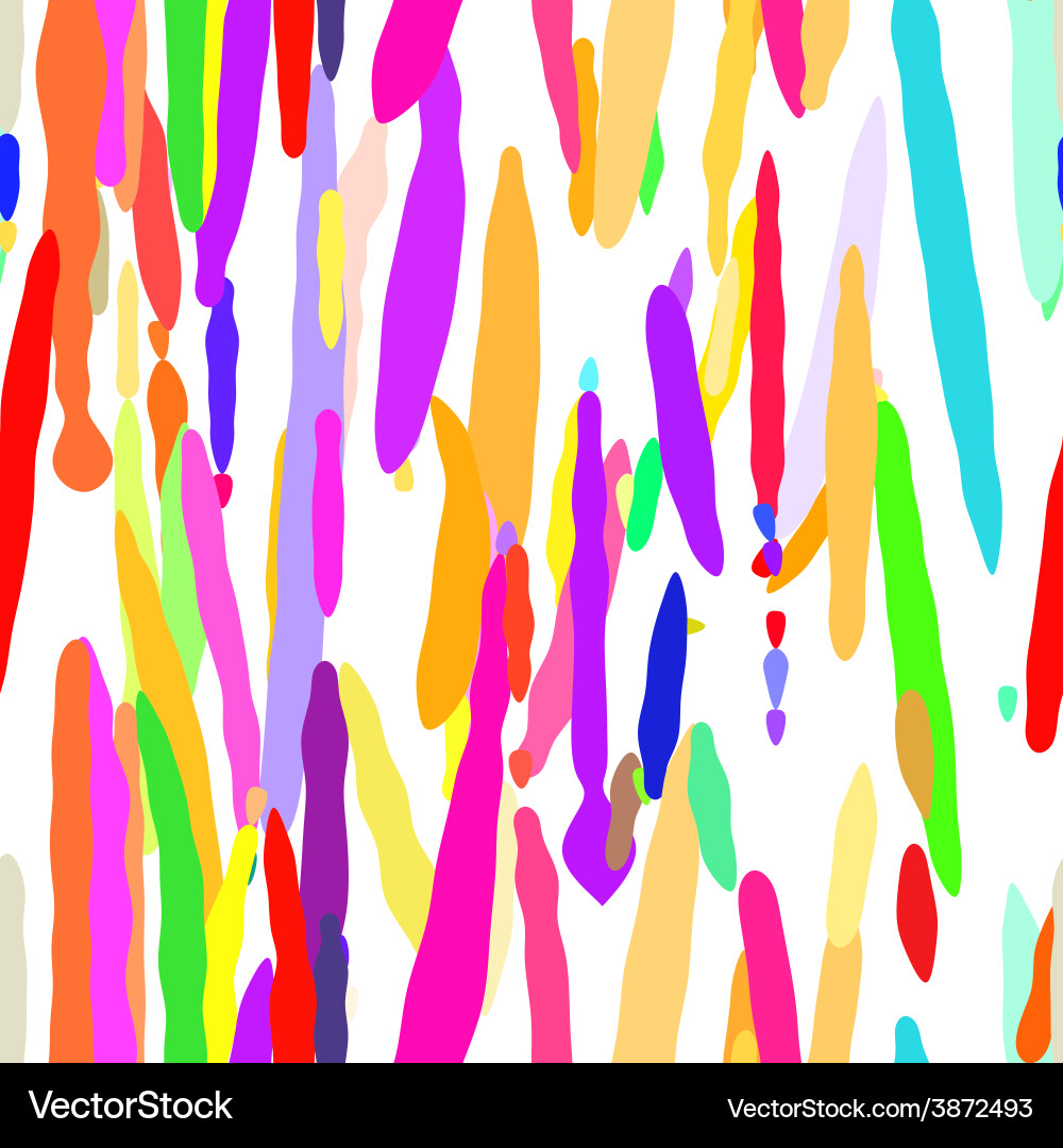 Abstract colorful drip seamless pattern vector image