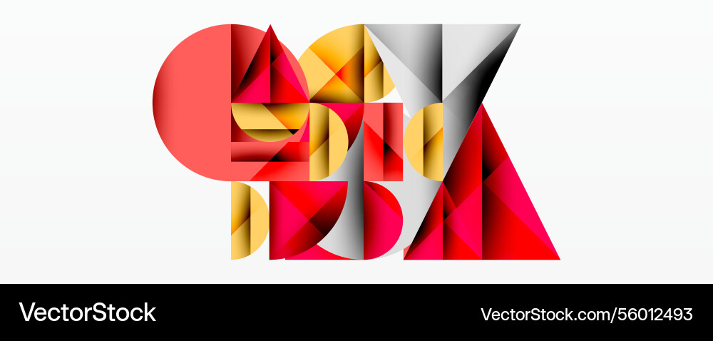 Abstract geometric design with intersecting Abstract geometric design with intersecting Vector Image