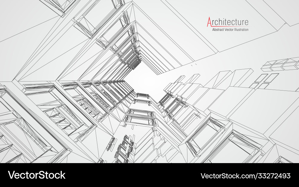 Architecture line background building Architecture line background building vector image