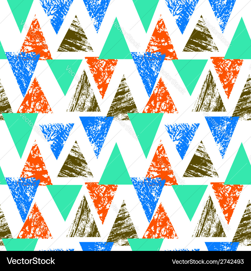 Bold Triangles Pattern vector image