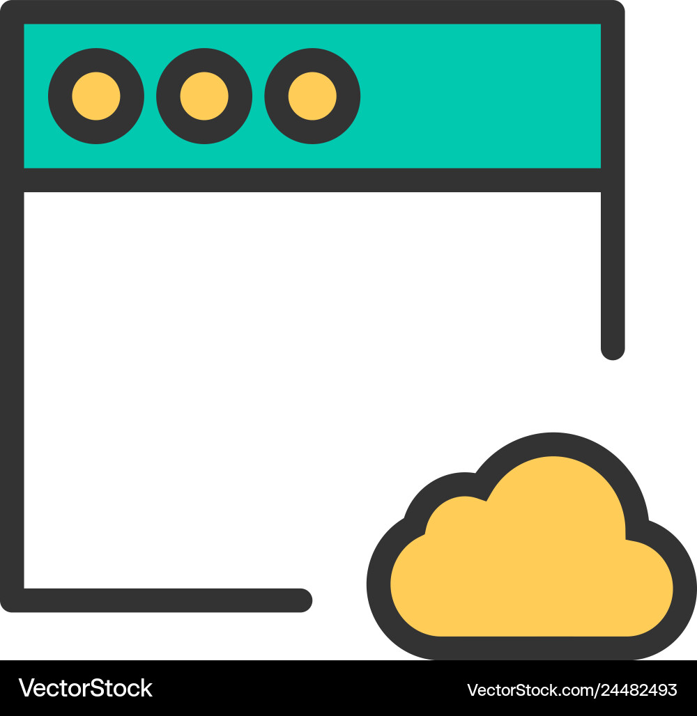 Browser icon design interaction Browser icon design interaction vector image