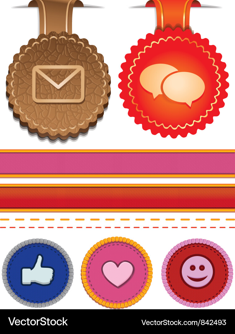 Collection of web design elements for website in r vector image