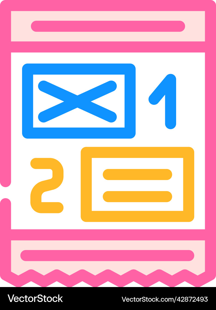 Create newsletter color icon Create newsletter color icon Vector Image