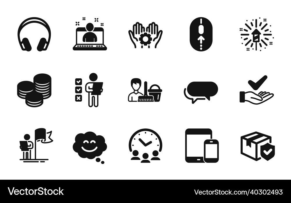 Employee Service Icons Vector Image