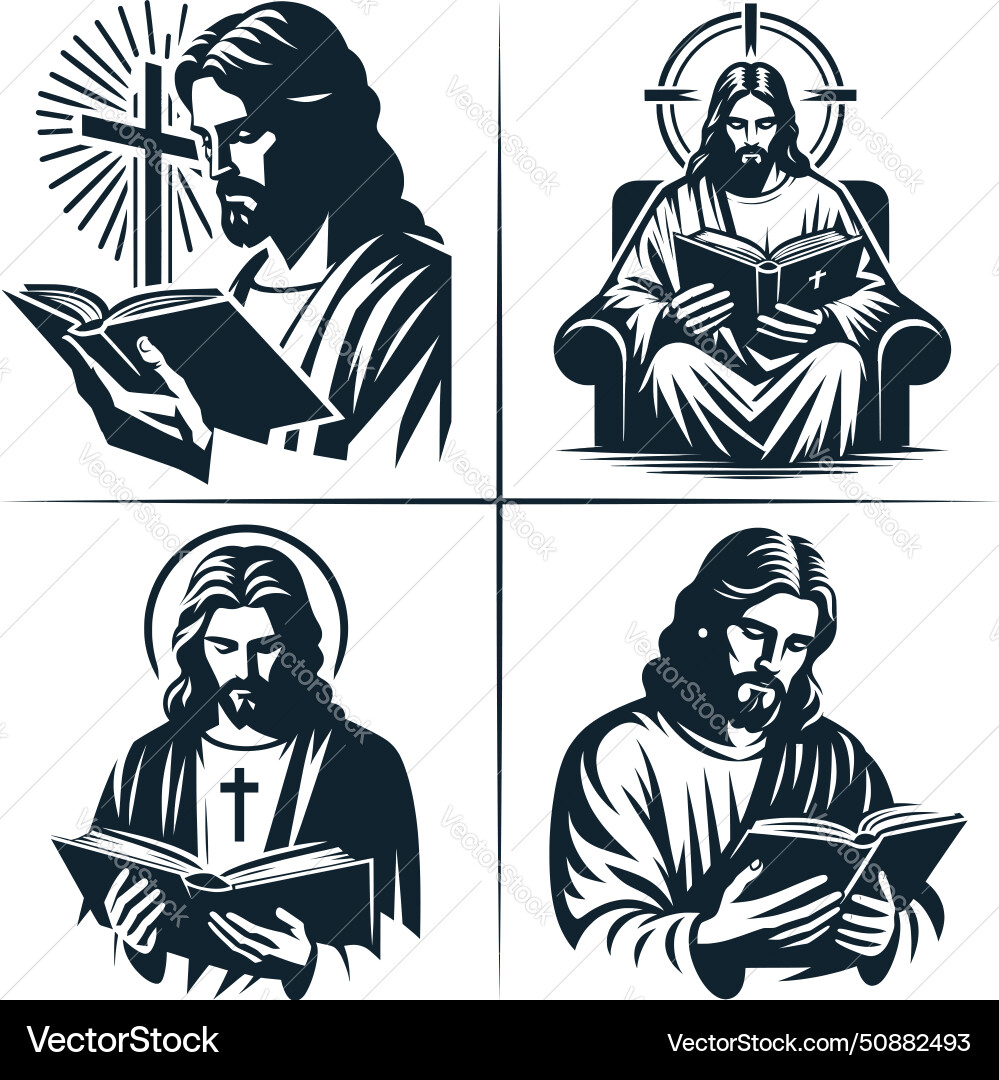 Jesus Christus Kreuz beten Jesus Christus Kreuz beten vektorbild