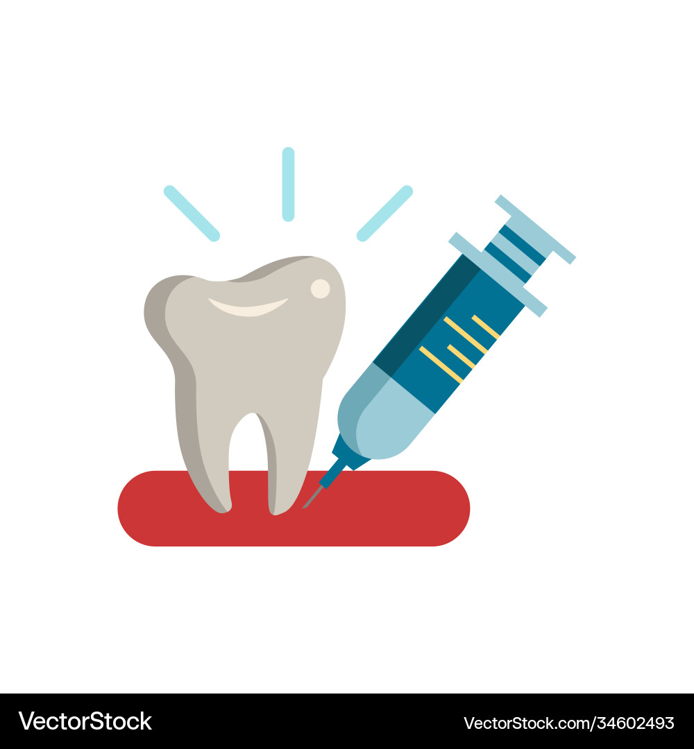 Prick in gum icon simple element from Vector Image