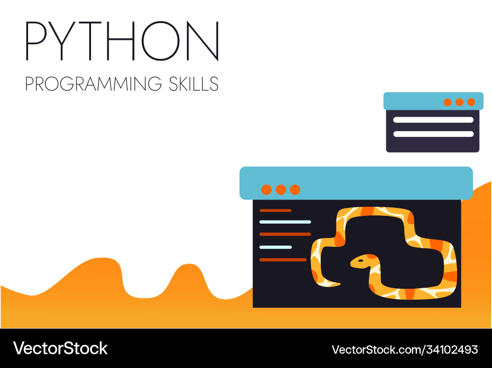 Python Code Sprache Vorzeichen Programmierung Codierung Python Code Sprache Vorzeichen Programmierung Codierung vektorbild