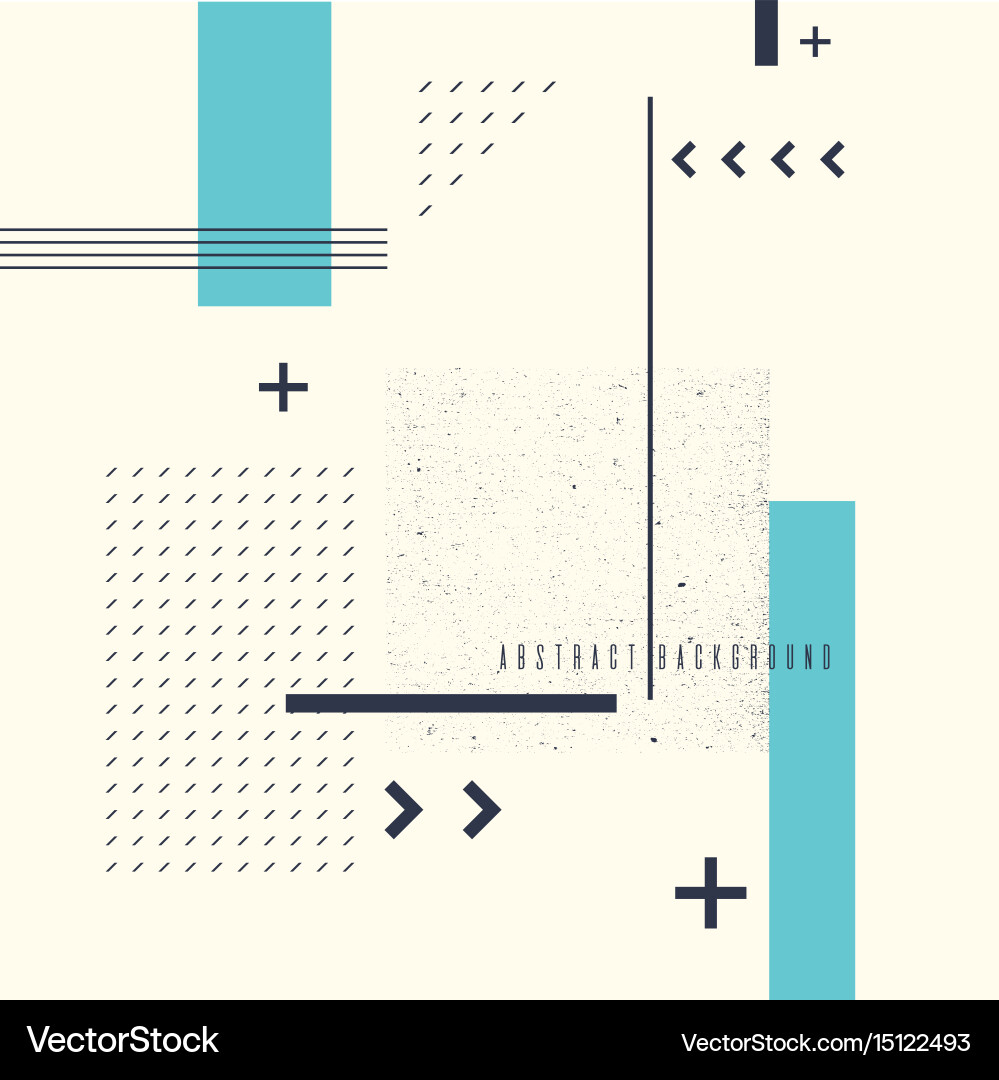 Retro Geometric Abstract Background Vector Image