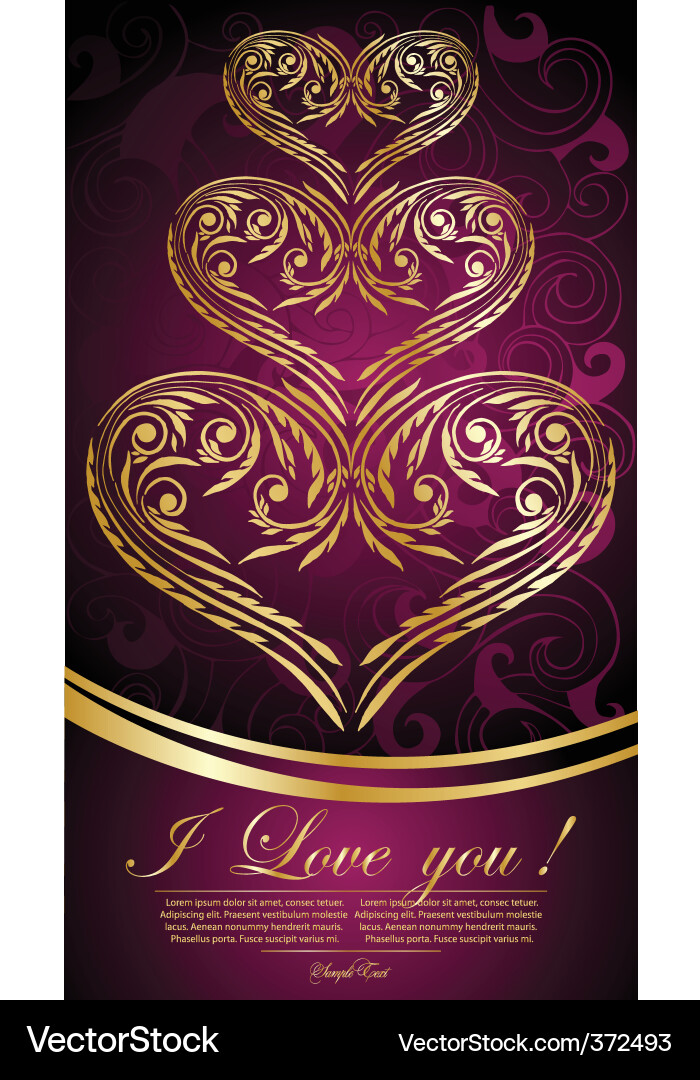 Romantic Valentine Background Vector Image