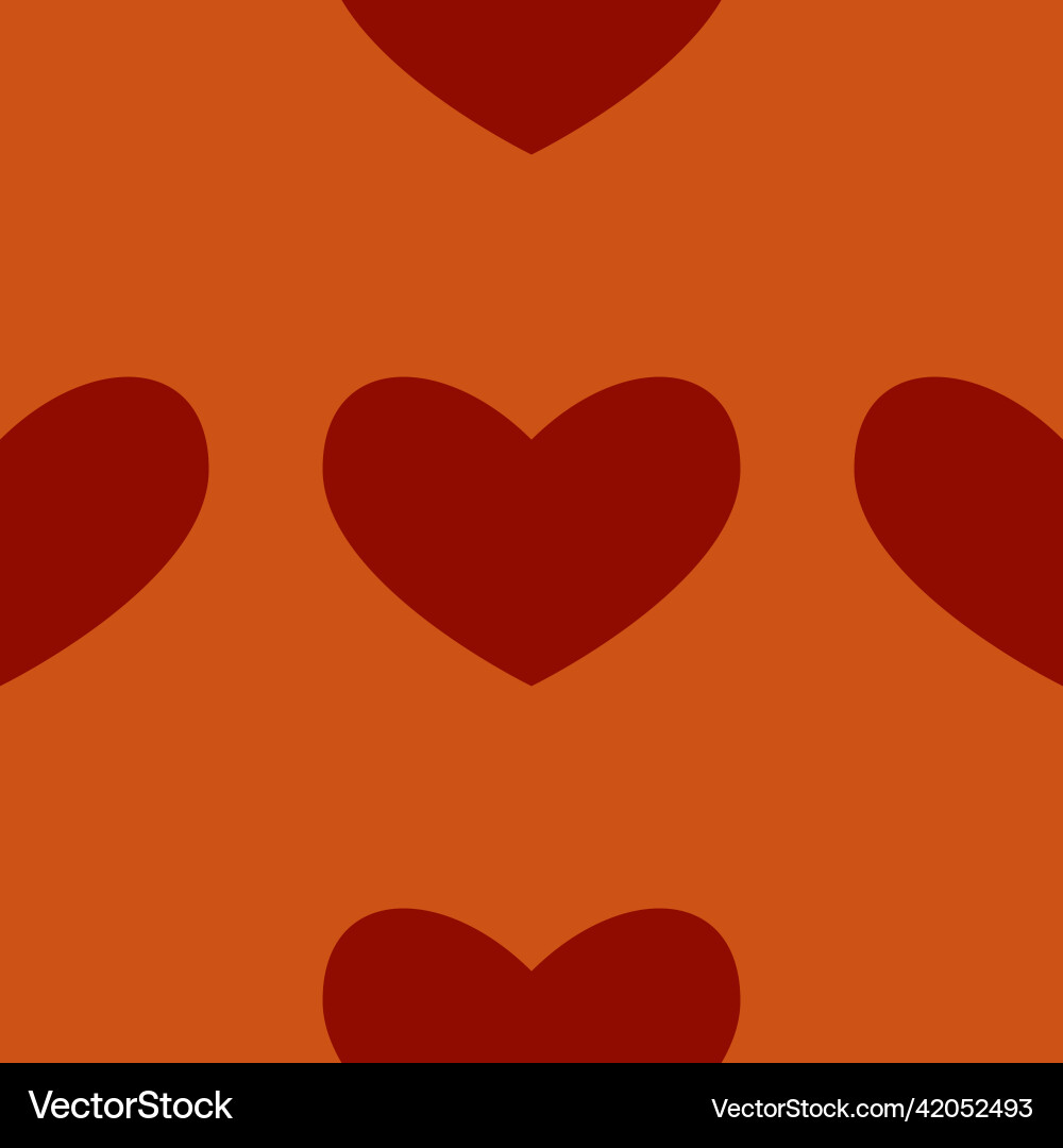 Seamless pattern in the form of a heart on color Seamless pattern in the form of a heart on color Vector Image