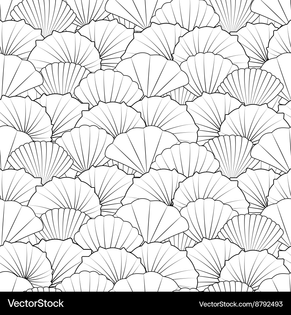 Shells Seamless Pattern Vector Image