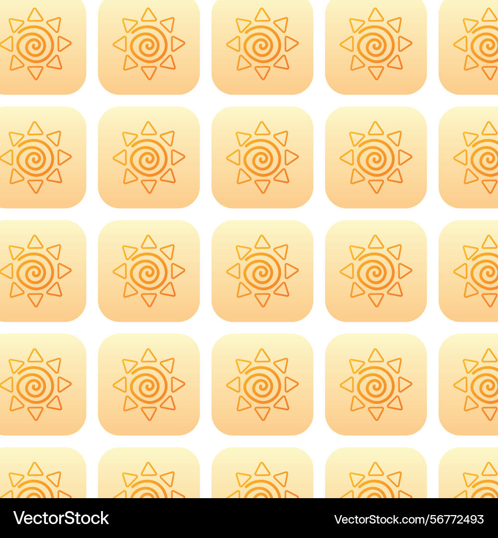 Sun symbol pattern set Vector Image