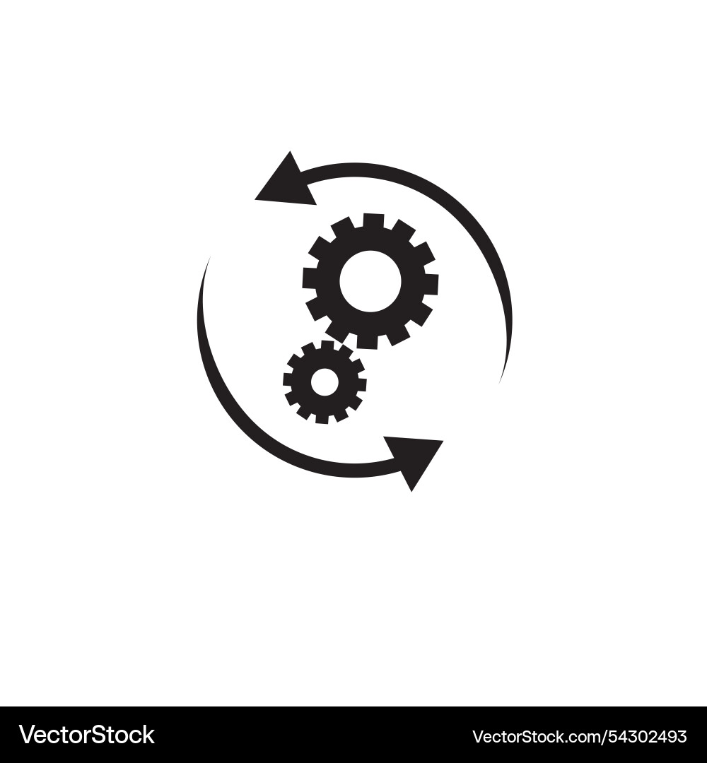 Workflow icon in flat style Workflow icon in flat style vector image