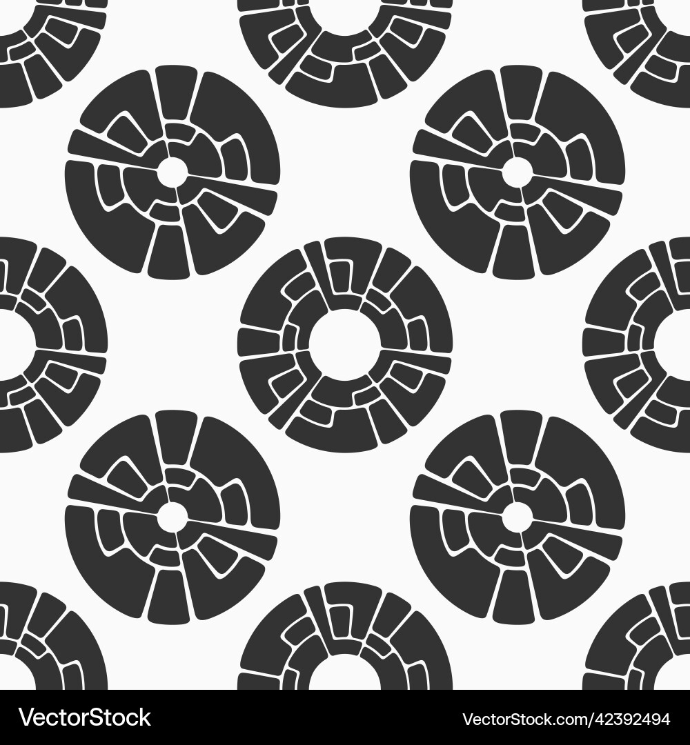 Abstract seamless pattern with circular geometric Abstract seamless pattern with circular geometric Vector Image