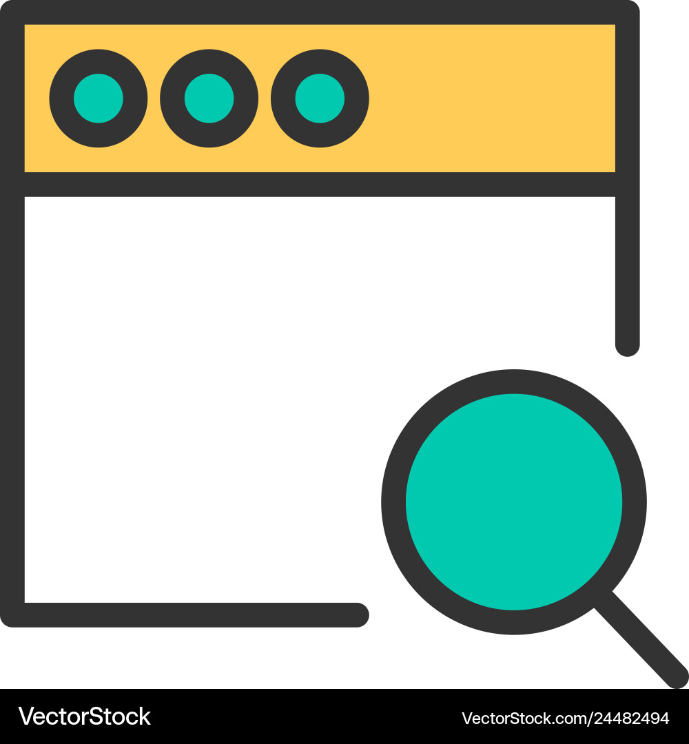 Browser icon design interaction Vector Image