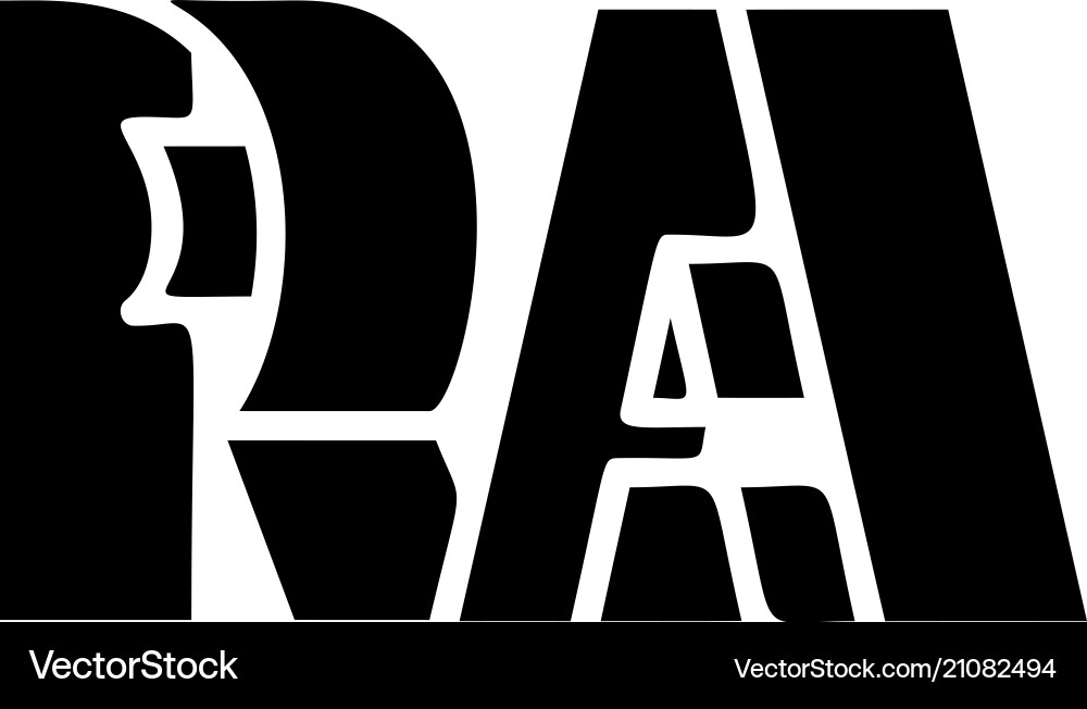 Buchstaben r und ein Volumen 3d Logo einfach Stil Buchstaben r und ein Volumen 3d Logo einfach Stil vektorbild