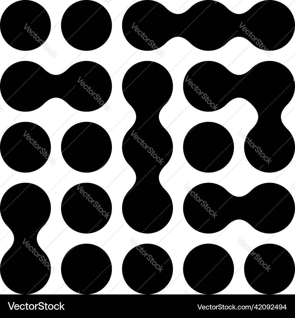 Metaball connected dots circles pattern texture Metaball connected dots circles pattern texture vector image