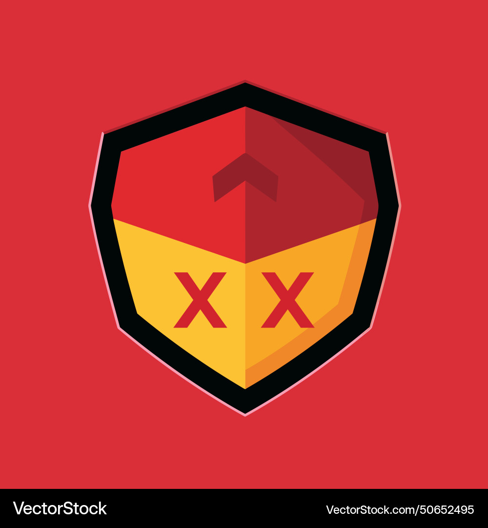 Airbag system repair filled colorful initial logo Vector Image