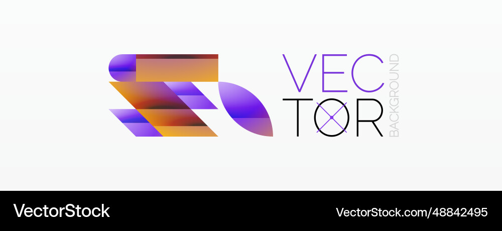 Assorted geometric shapes unite in a minimalistic Assorted geometric shapes unite in a minimalistic Vector Image