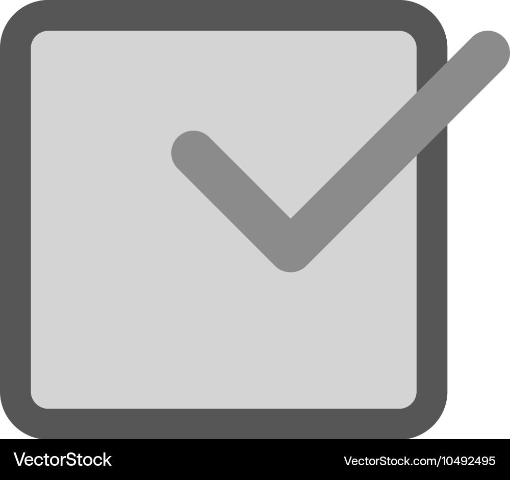 Checkbox vector image