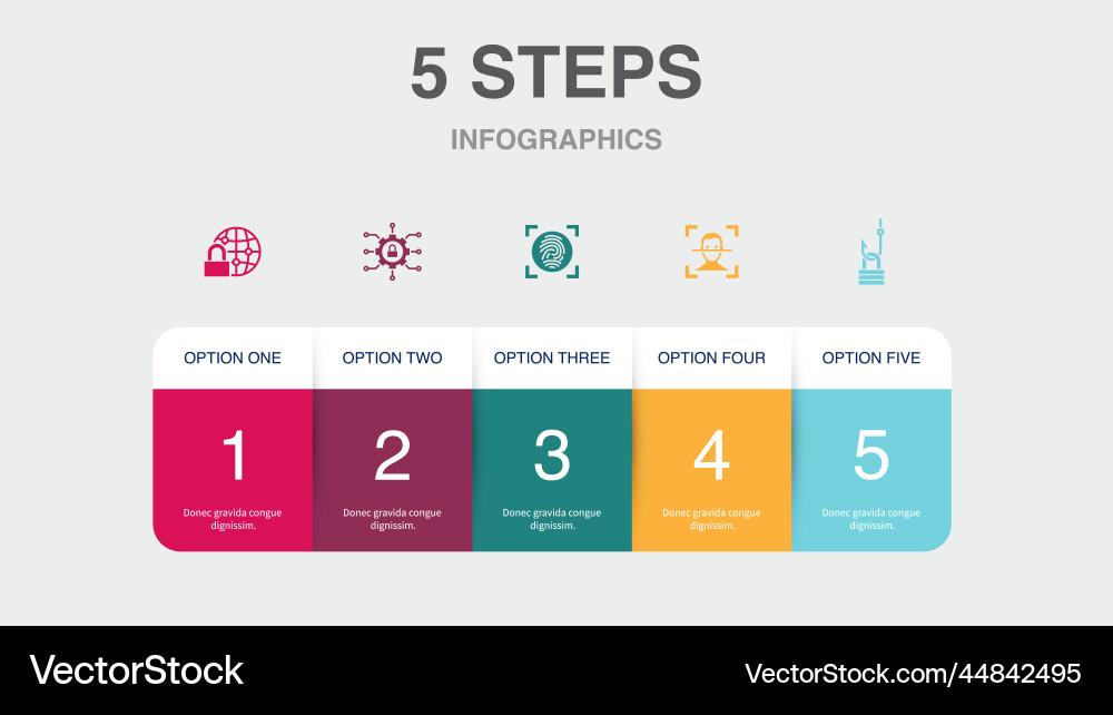 Cybersecurity Fingerprint Security vector image