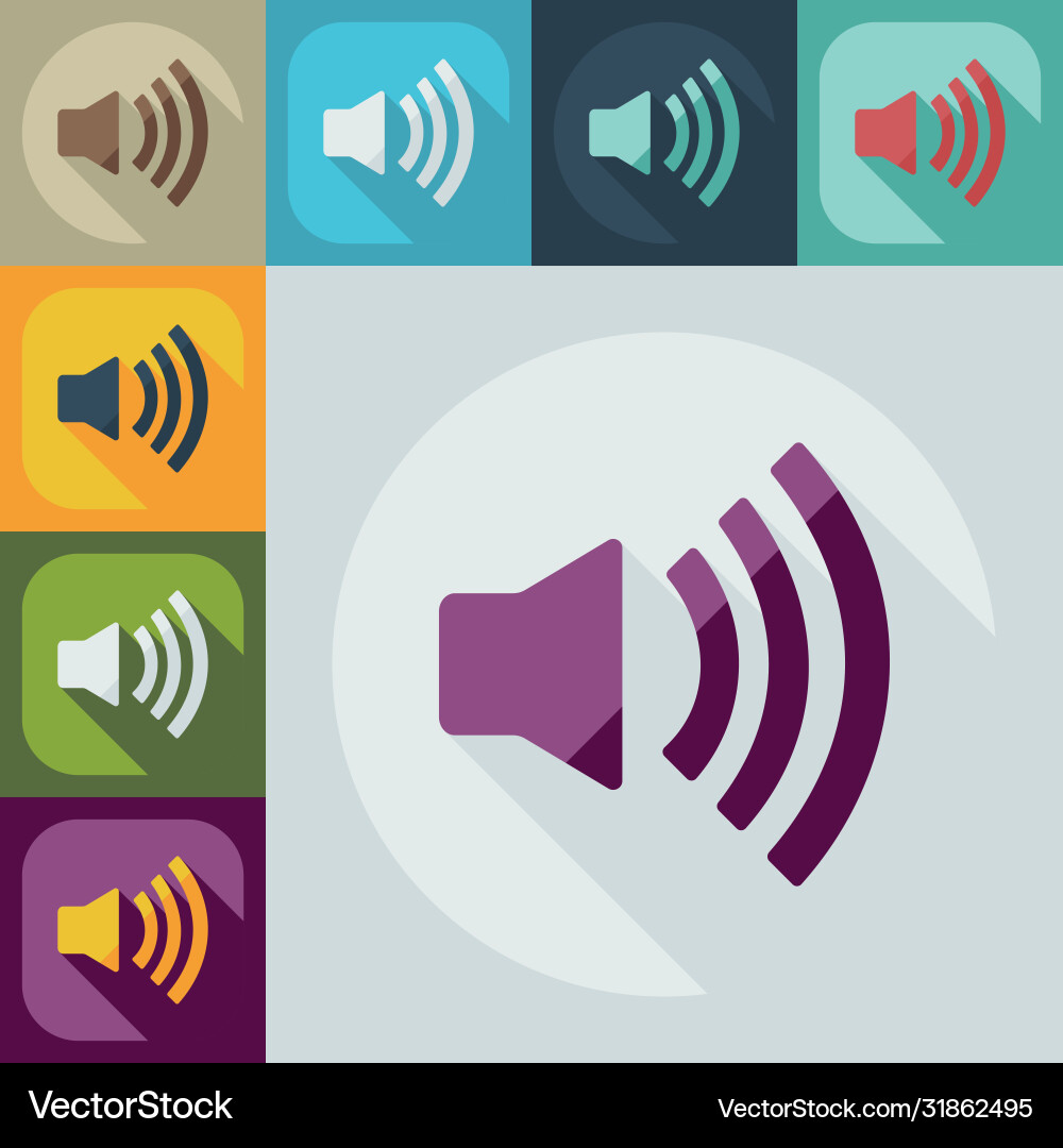 Flat modern design with shadow icon player Flat modern design with shadow icon player Vector Image