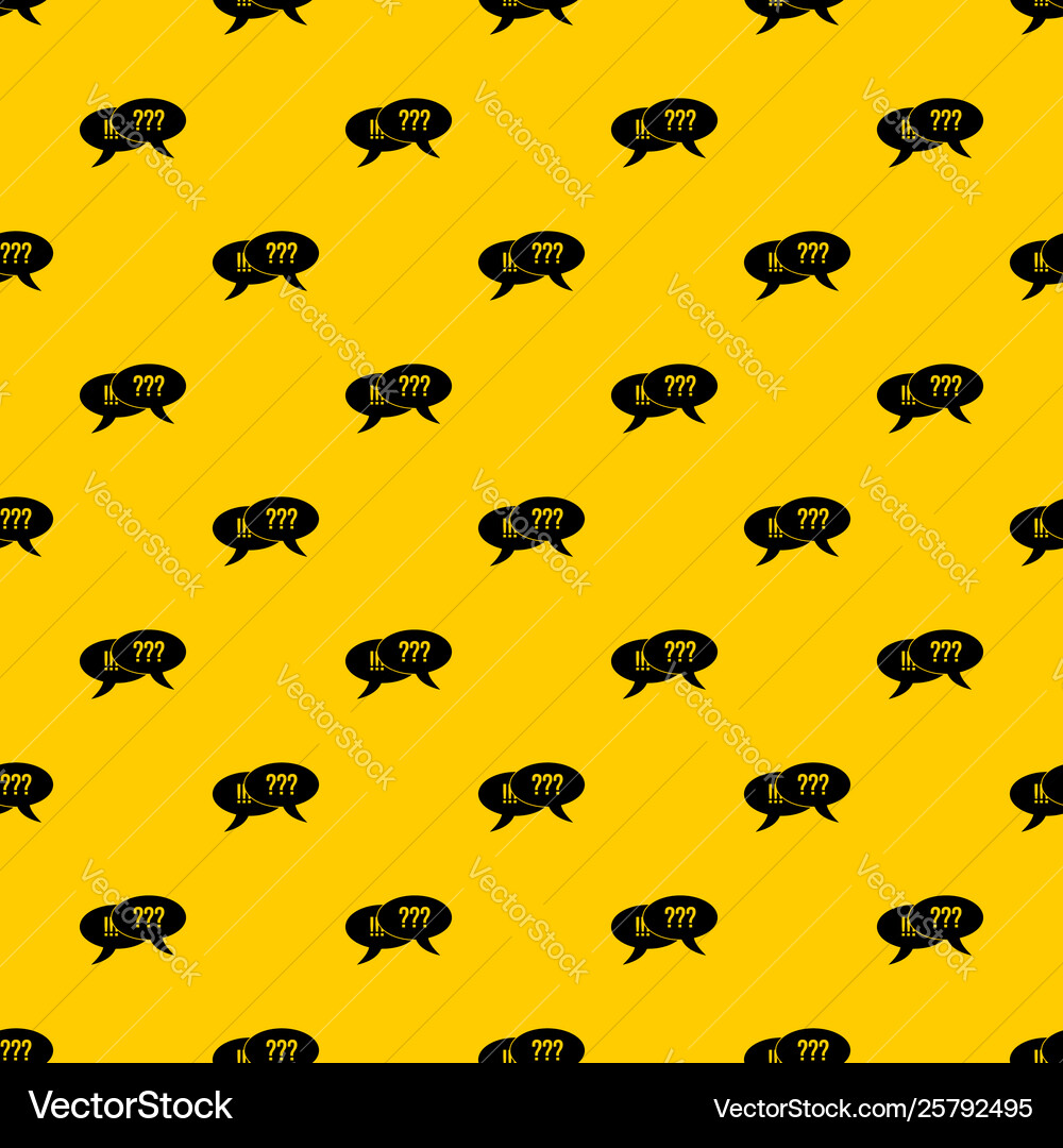 Question and exclamation pattern Question and exclamation pattern vector image