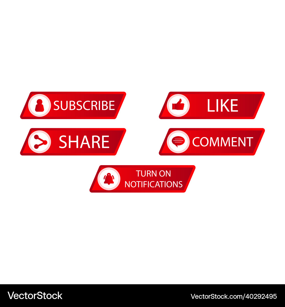 Subscribe button with metallic color design Subscribe button with metallic color design vector image