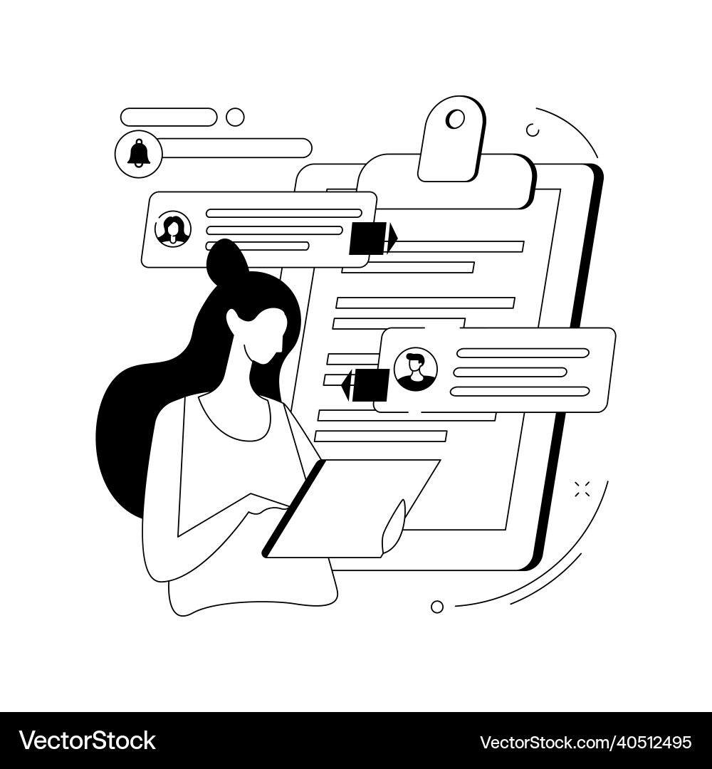 Vision and scope document abstract concept Vision and scope document abstract concept vector image