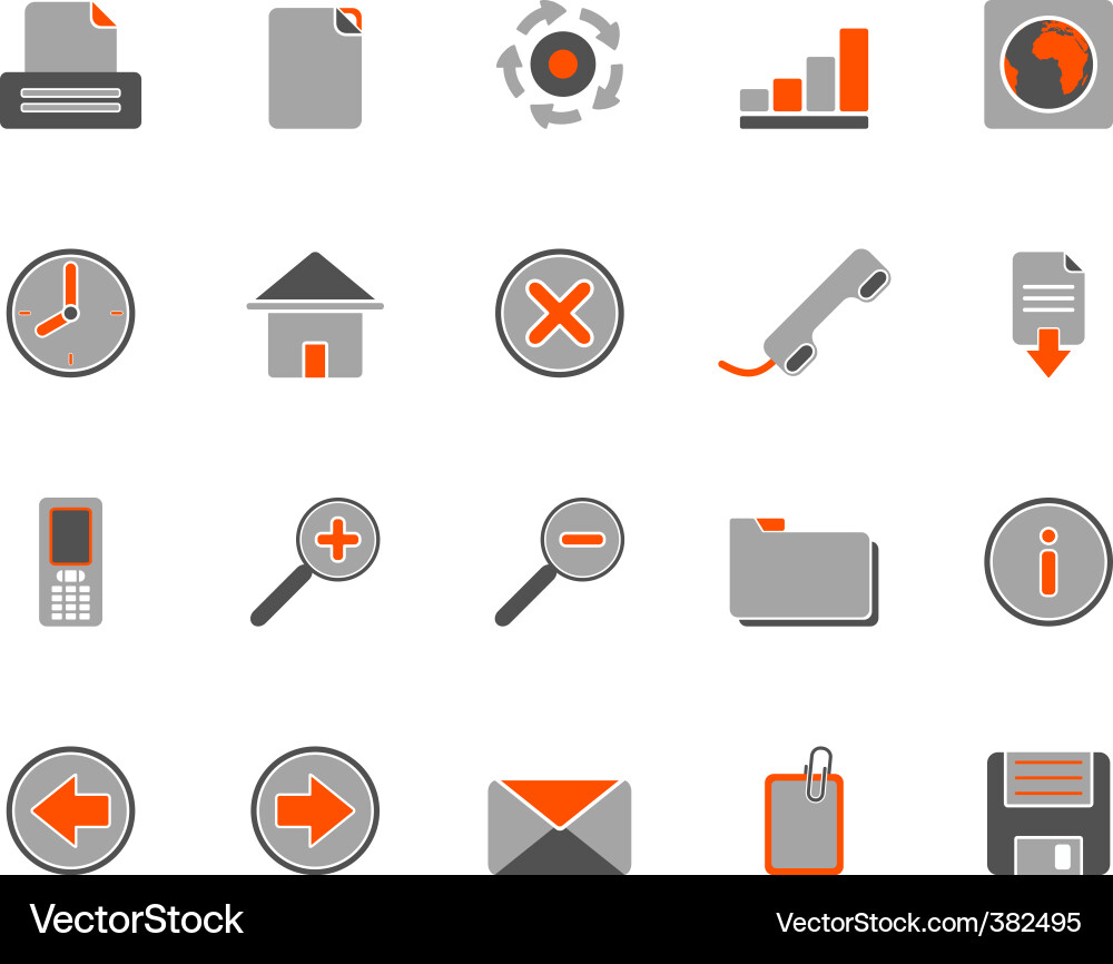 Web icons vector image