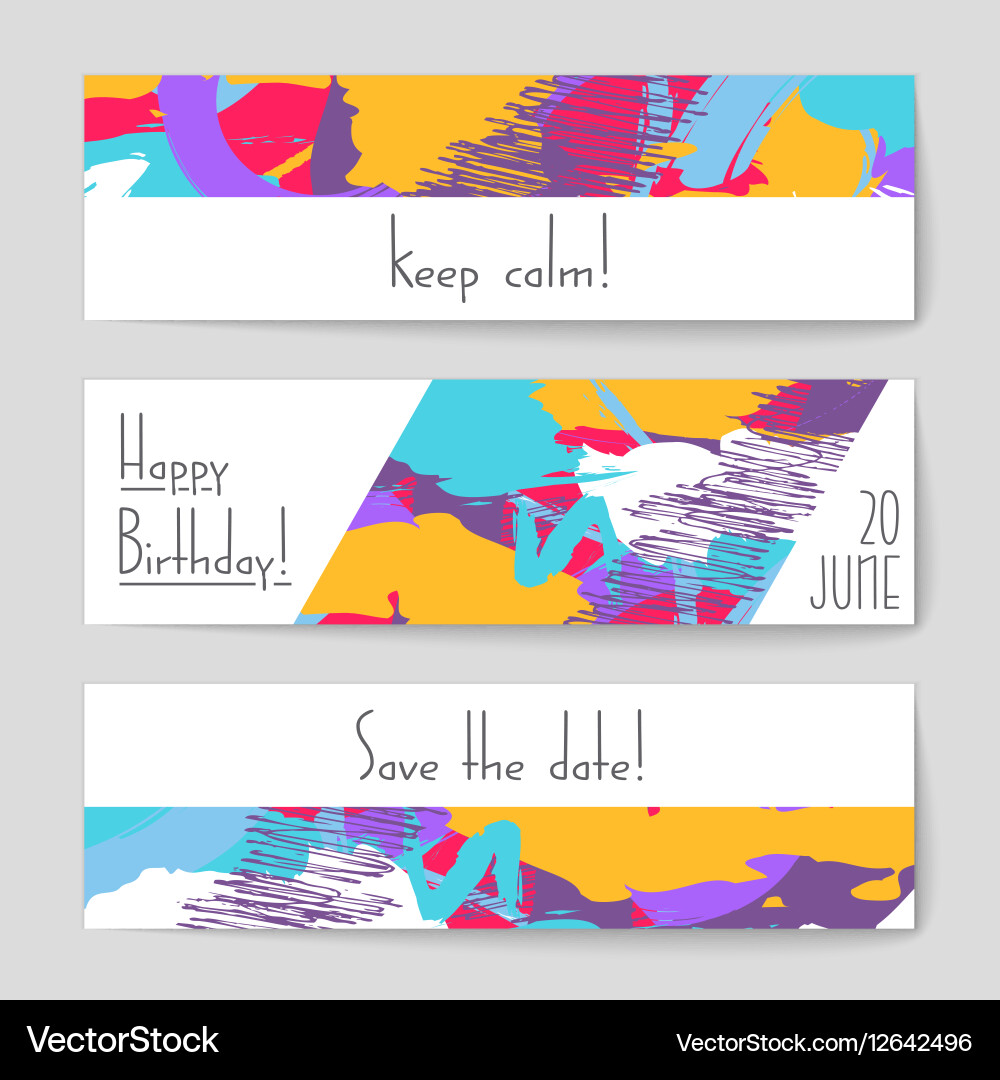 Abstract layout background set for art vector image