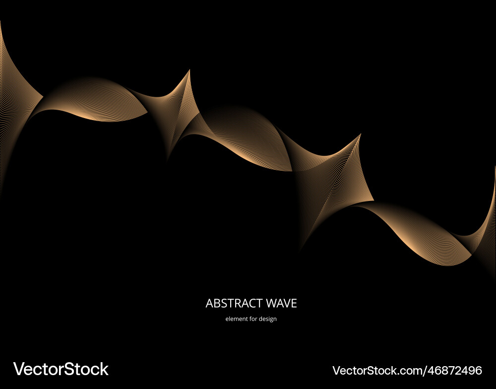 Abstract wave element for design digital vector image