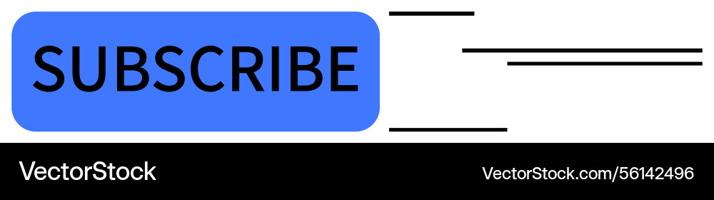 Blue subscribe button with horizontal lines Blue subscribe button with horizontal lines Vector Image