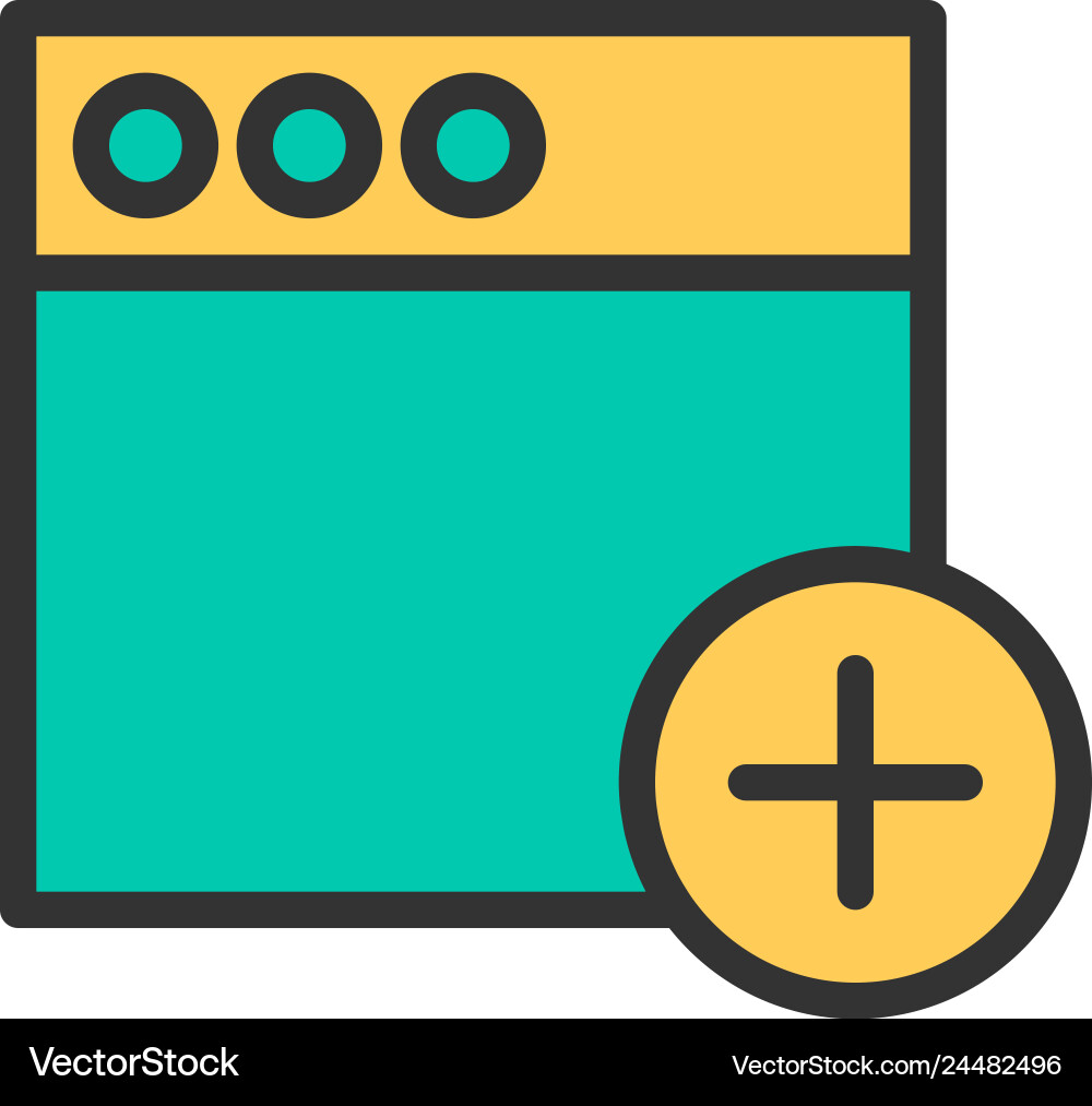 Browser icon design interaction Browser icon design interaction Vector Image