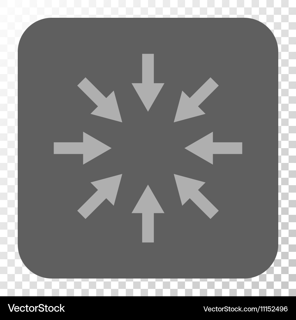 Compact arrows rounded square button vector image