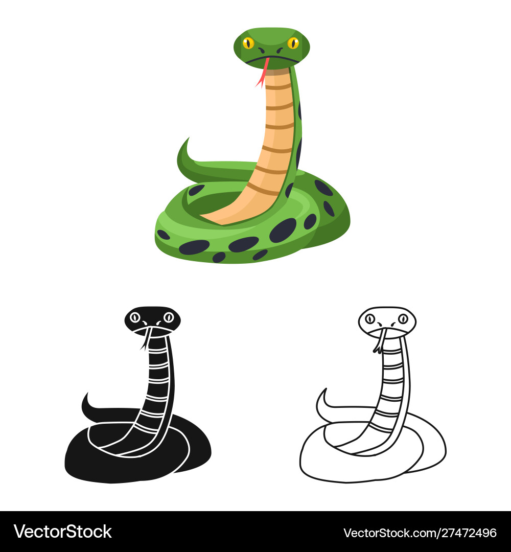 Design python and serpent icon web Vector Image