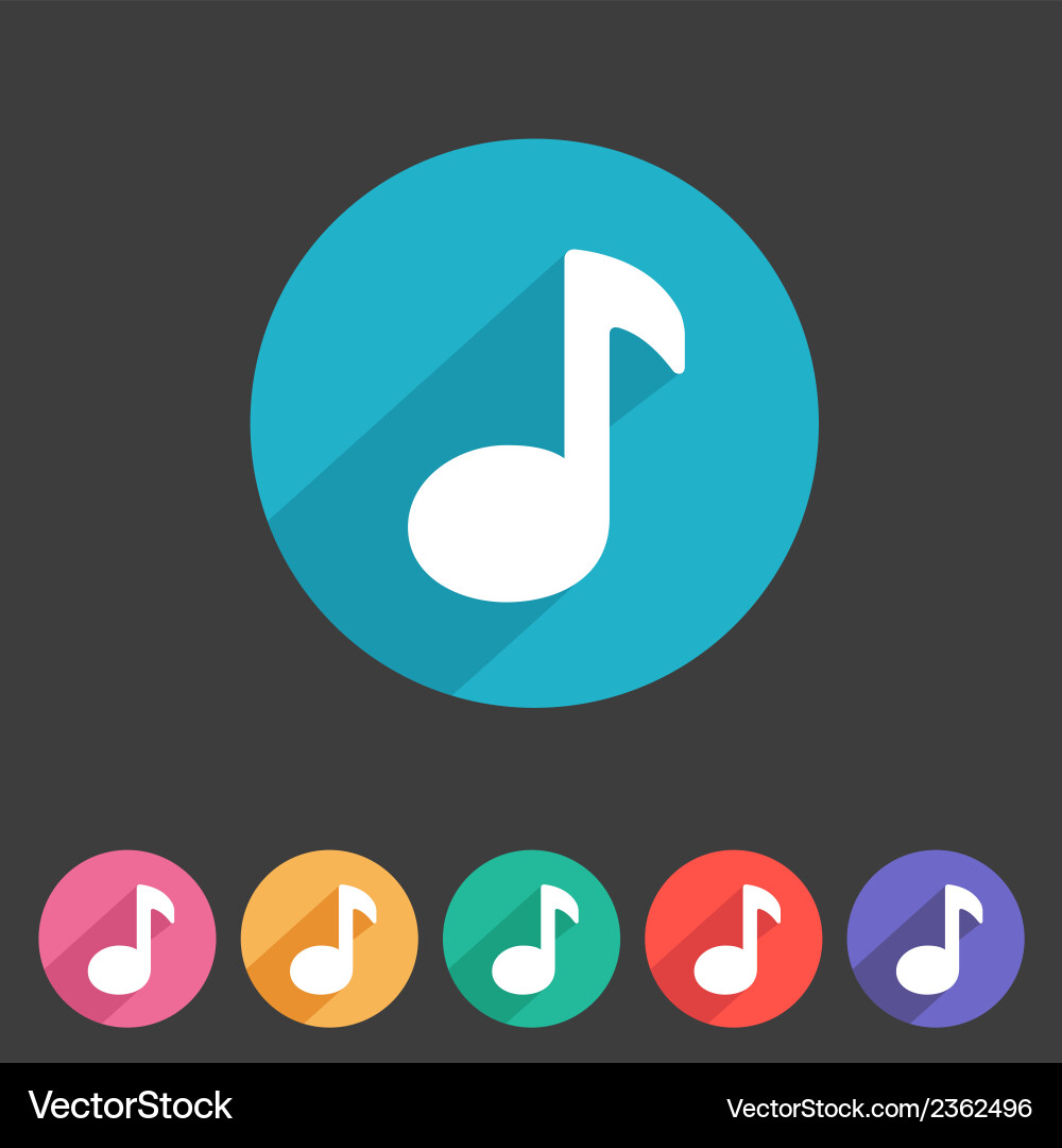 Flat game graphics icon sound vector image