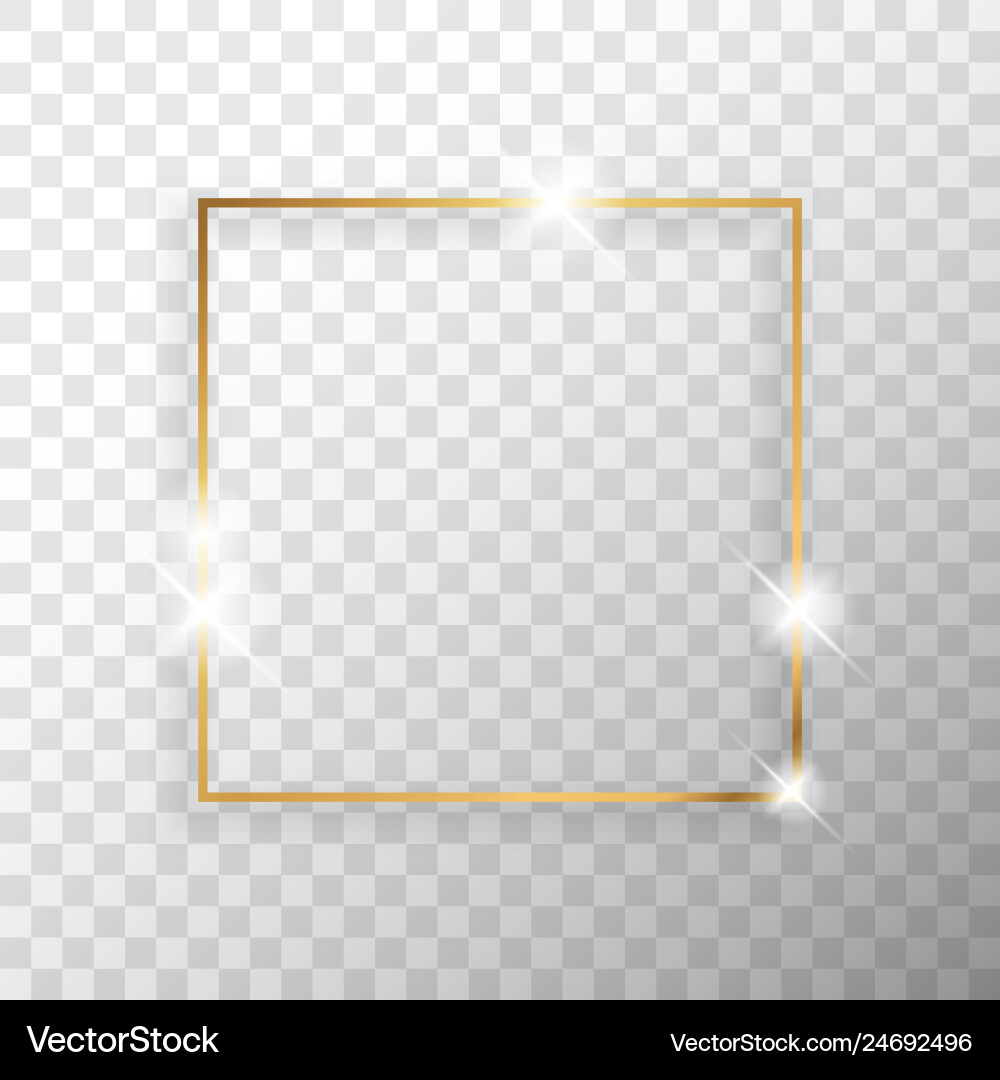 Gold Quadratrahmen oder goldener Luxus rechteckig Gold Quadratrahmen oder goldener Luxus rechteckig vektorbild