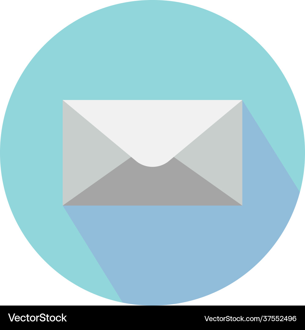 Mail e-mail icon symbol on color background Mail e-mail icon symbol on color background vector image
