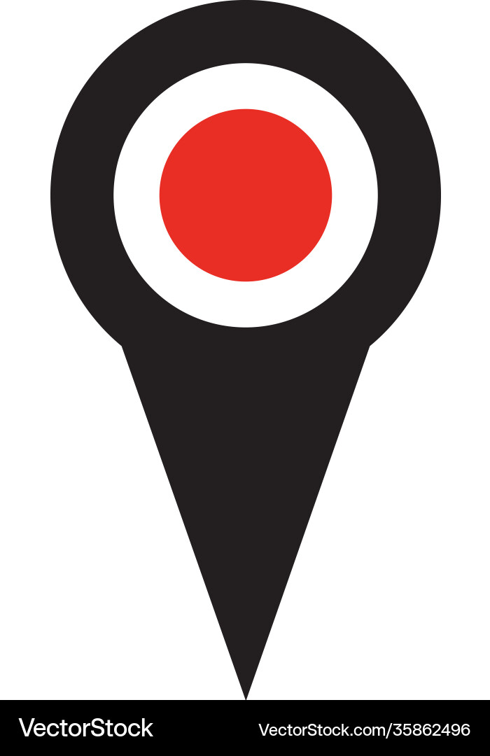 Map point location pin icon for mapping Map point location pin icon for mapping Vector Image