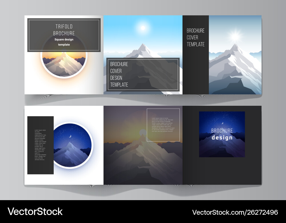 Minimal editable layout square format Minimal editable layout square format vector image