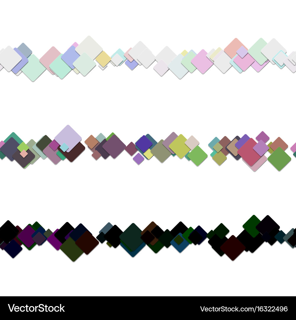 Repeatable square pattern paragraph divider line vector image