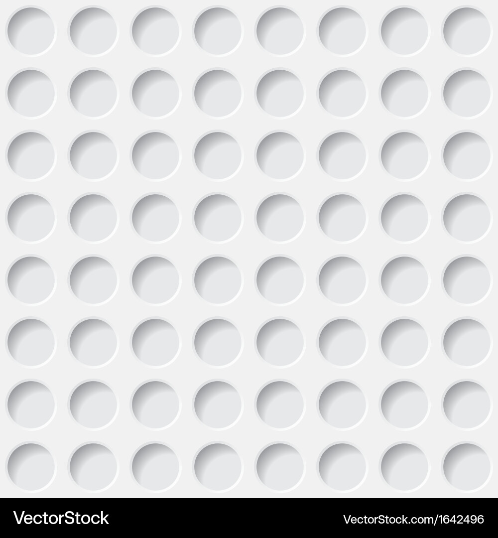 White Circle Pattern Background vector image