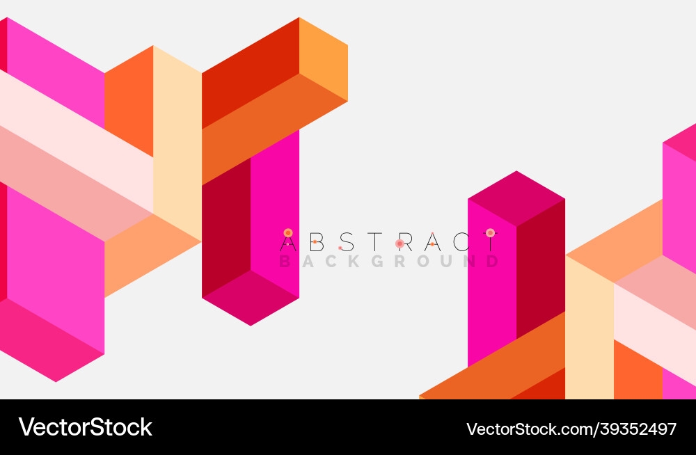 Abstract background 3d cubes cubic elements Abstract background 3d cubes cubic elements vector image