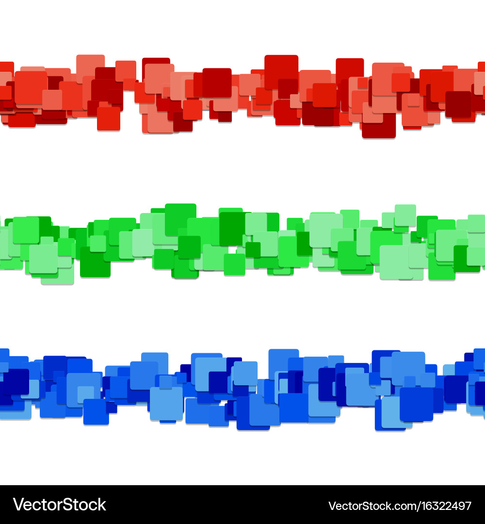 Abstract square pattern page dividing line design Vector Image