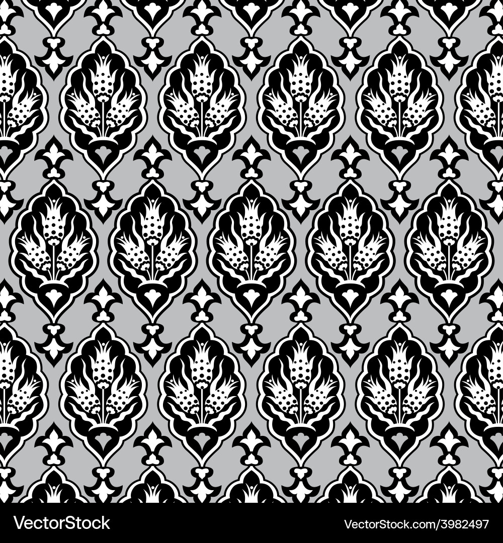 Background with seamless pattern four Vector Image