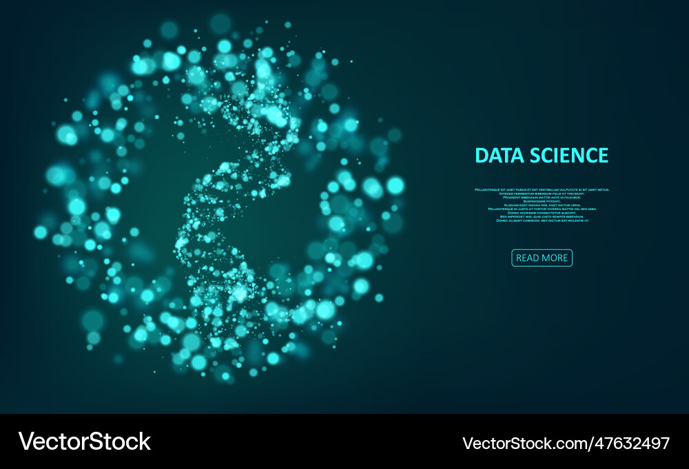 Big genomic data visualization Vector Image