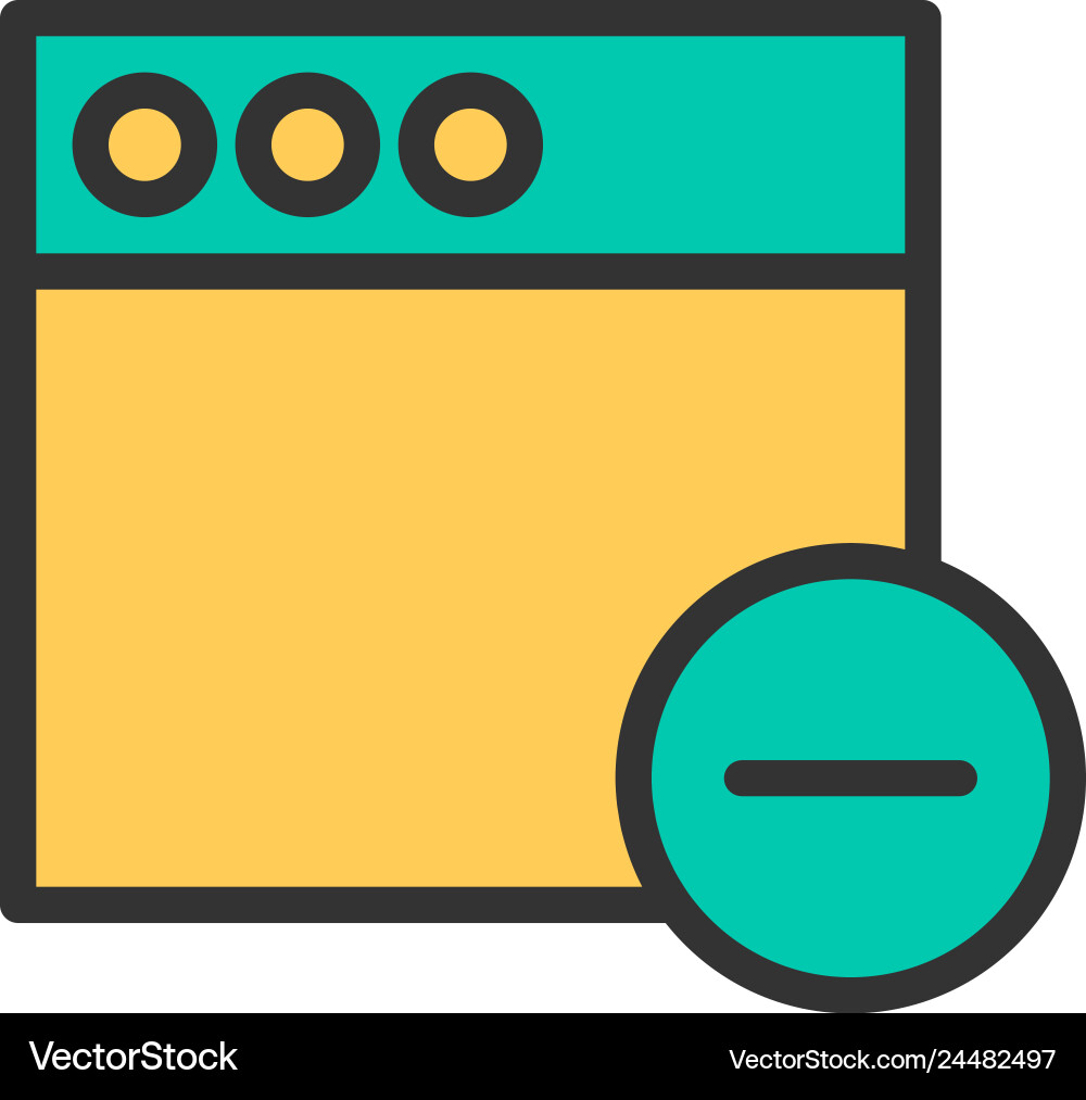 Browser icon design interaction Browser icon design interaction vector image