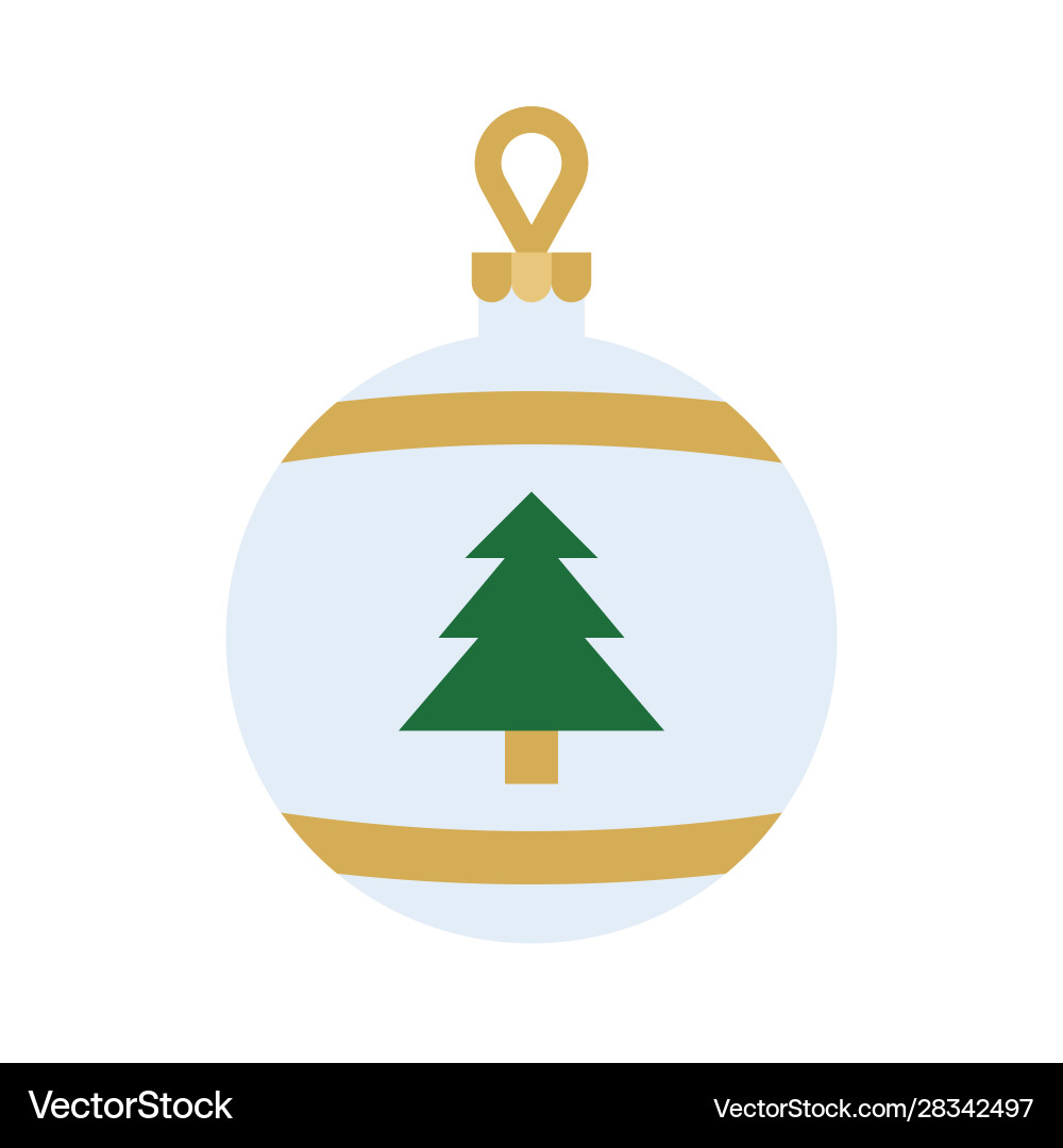 Christmas Ornament Ball Vector Image